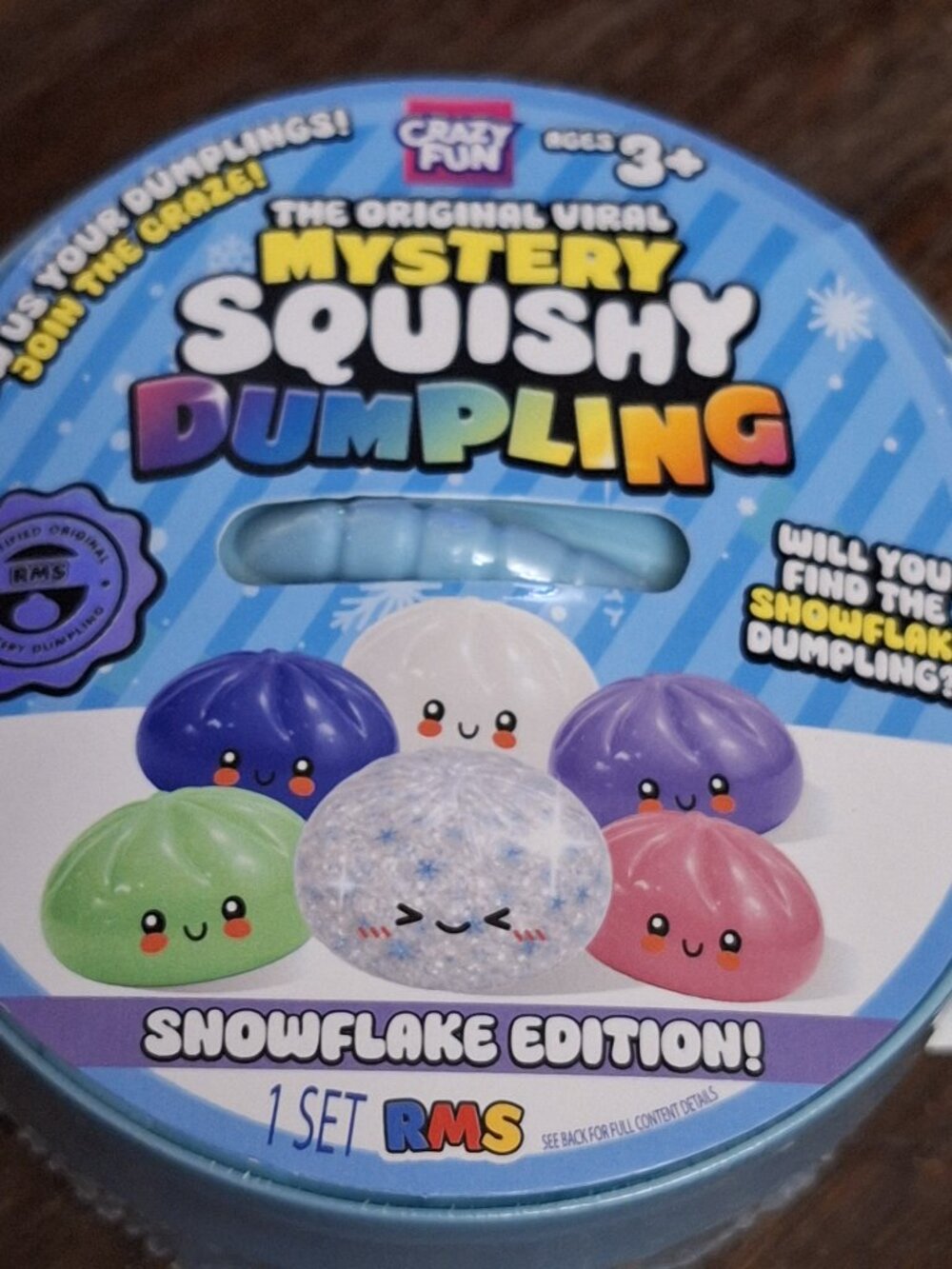 Mystery Squishy Dumpling Snowflake Edition Stress Relief Toy
